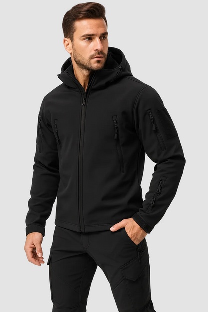 Waterdichte Heren Outdoor Set Met Softshell Jas En Warme Fleece