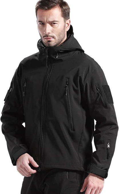 Waterdichte Heren Outdoor Set Met Softshell Jas En Warme Fleece