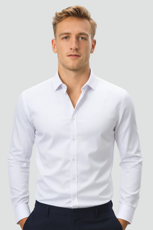 Heren Overhemd Met Lange Mouwen En Slim Fit