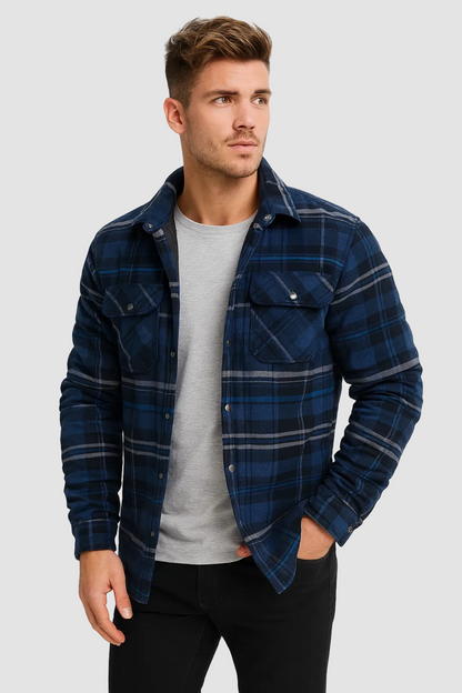 Flannellen Heren Overshirt met Ruitpatroon voor Lente