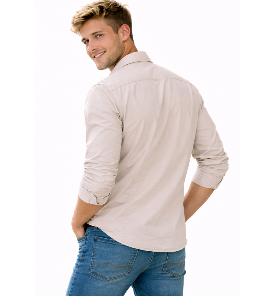 Heren Cargo Overshirt Tactisch Outdoor Overhemd Lange Mouw