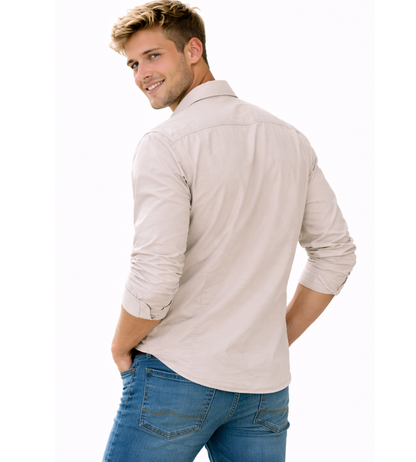 Heren Cargo Overshirt Tactisch Outdoor Overhemd Lange Mouw