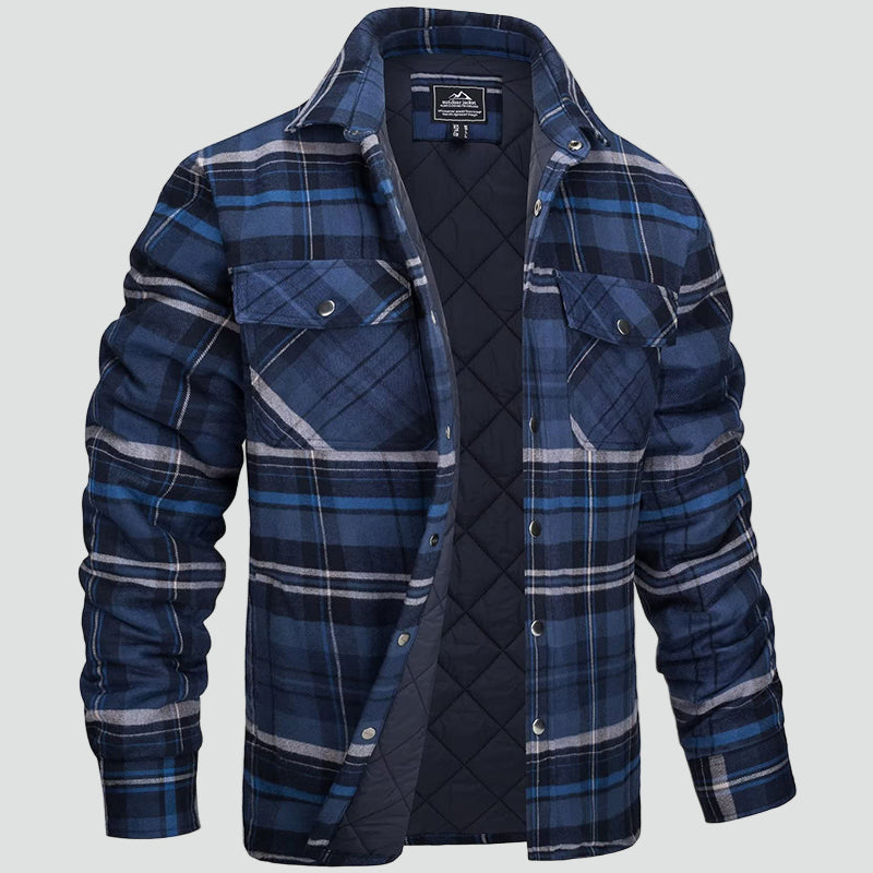 Flannellen Heren Overshirt met Ruitpatroon voor Lente