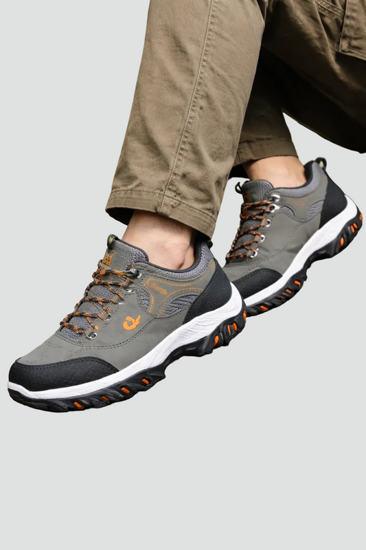 Heren Wandelschoenen Met Vetersluiting En Profielzool