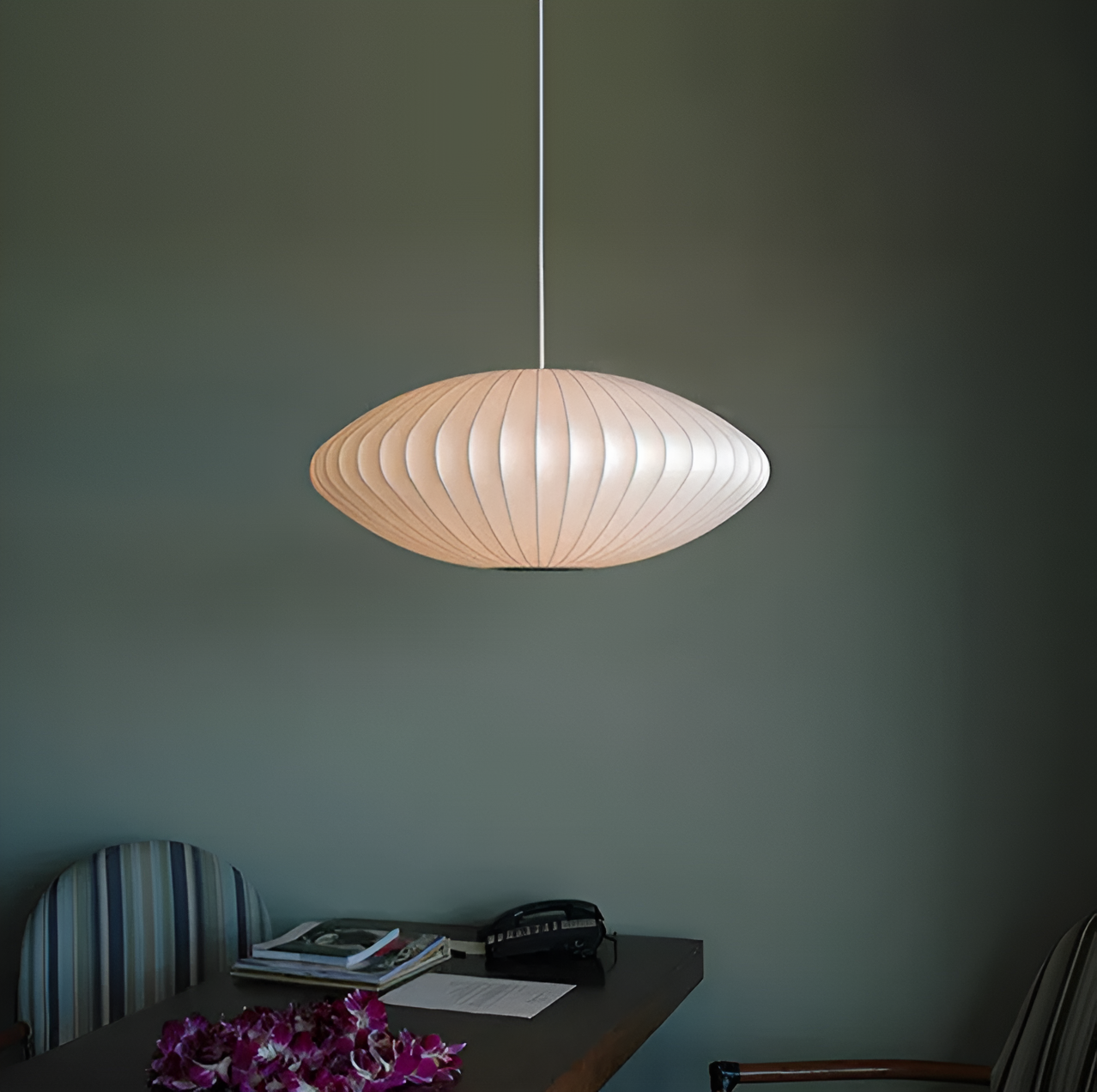 Ronde Stoffen Bubble Hanglamp