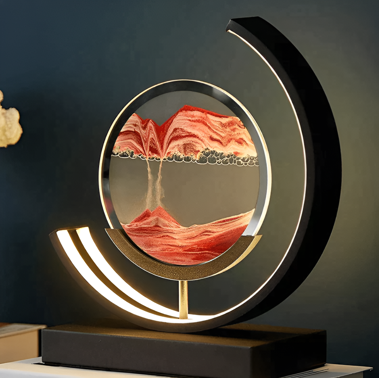 Moderne Zandlamp Met Dimbare LED Verlichting