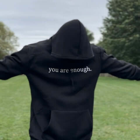 Unisex Hoodie Met Quote Tekstprint 'You Are Enough'