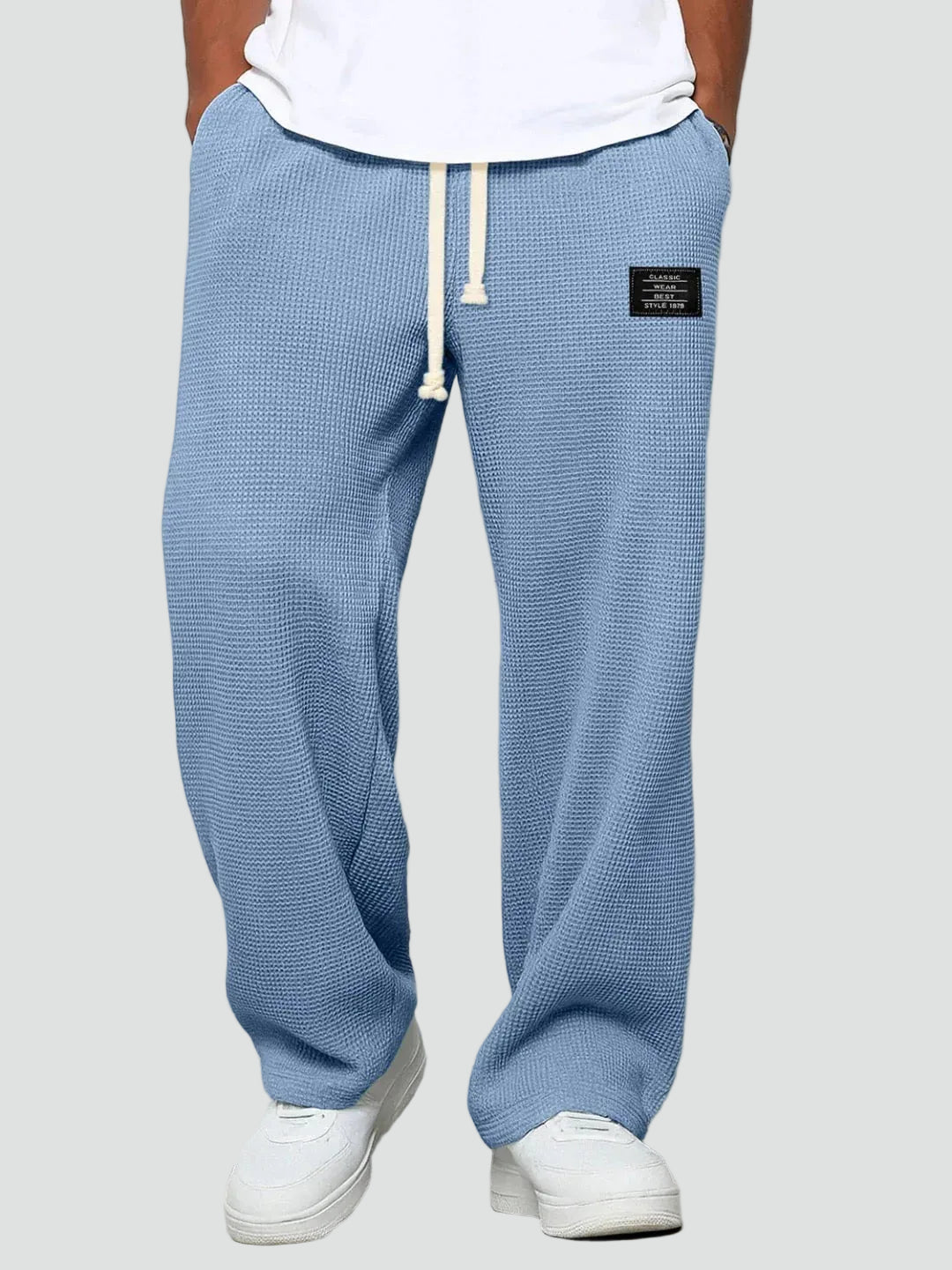 Heren Wijdvallende Joggingbroek Met Trekkoord En Comfortpasvorm