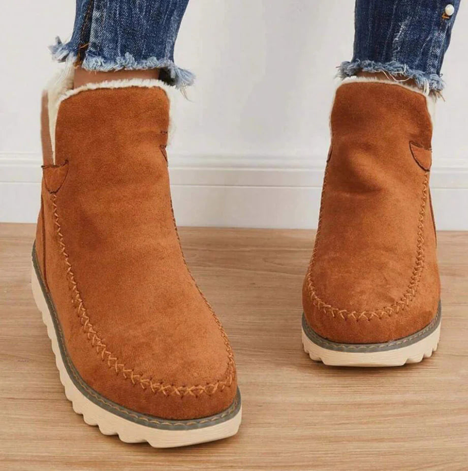 Gevoerde Dames Winterlaarzen Waterdichte Snowboots