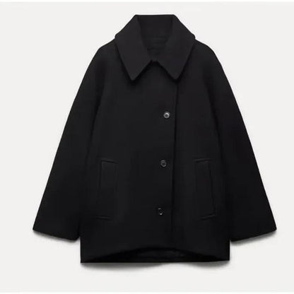 ROSE - Trendy Oversized Wollen Jas voor Dames