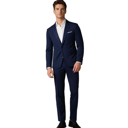 Elegante Heren Pak met Luxe Blazer en Pantalon Slim Fit