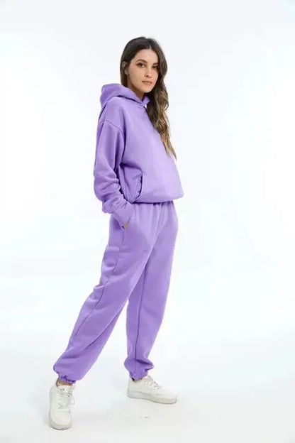 Oversized Trainingspak Set Voor Dames Met Hoodie en Broek