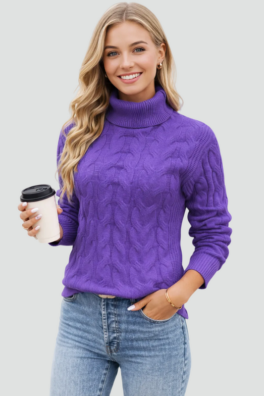 Kabel Gebreide Coltrui Voor Vrouwen