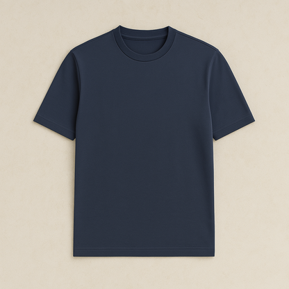 Basic Heren T-shirt met Ronde Hals van Zacht Katoen