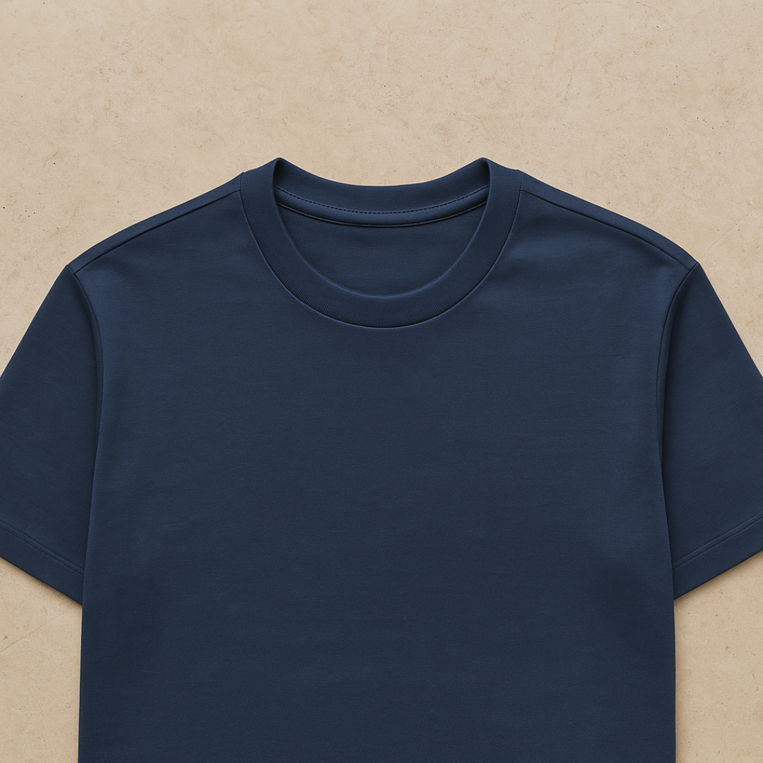 Basic Heren T-shirt met Ronde Hals van Zacht Katoen