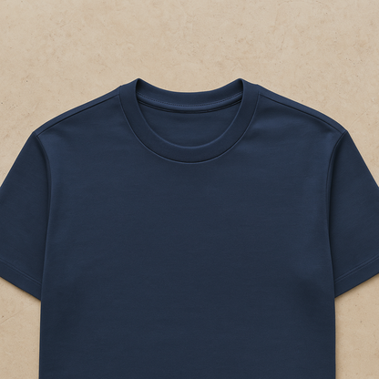 Basic Heren T-shirt met Ronde Hals van Zacht Katoen