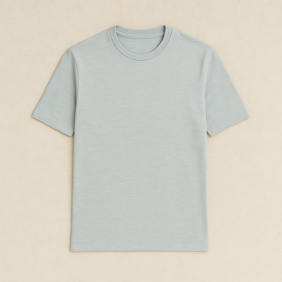 Basic Heren T-shirt met Ronde Hals van Zacht Katoen