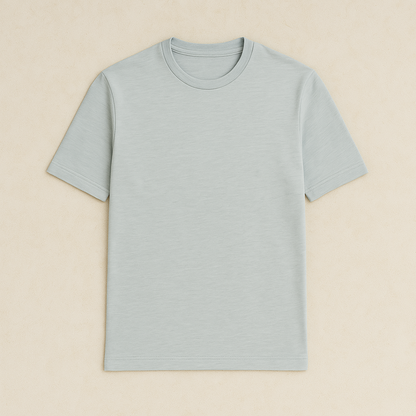 Basic Heren T-shirt met Ronde Hals van Zacht Katoen