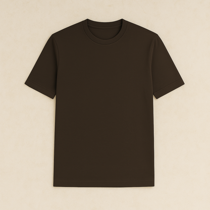 Basic Heren T-shirt met Ronde Hals van Zacht Katoen