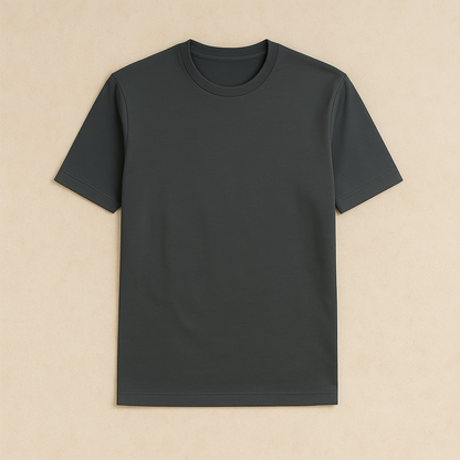 Basic Heren T-shirt met Ronde Hals van Zacht Katoen