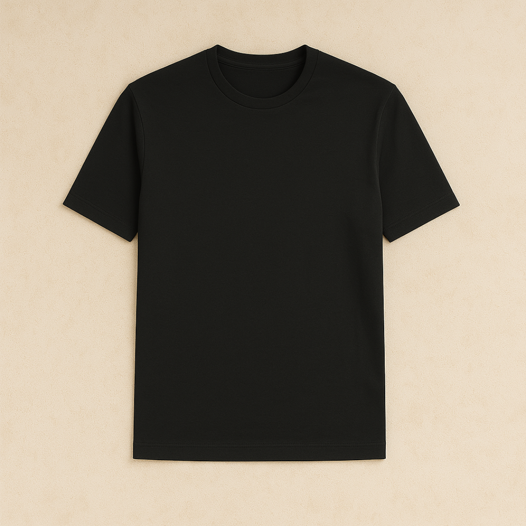 Basic Heren T-shirt met Ronde Hals van Zacht Katoen