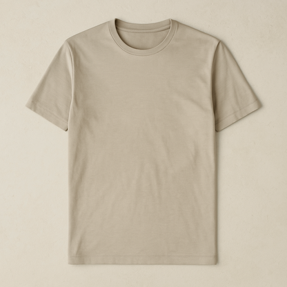 Basic Heren T-shirt met Ronde Hals van Zacht Katoen