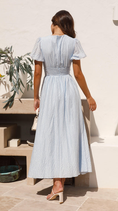 Bebe - Stijlvolle Dames Maxi Jurk met Knoopdetails