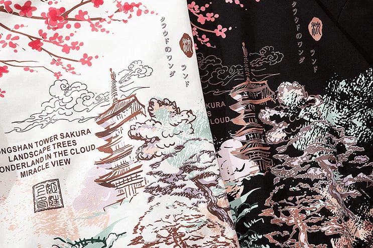 Casual Dames Hoodie met Japanse Sakura Print