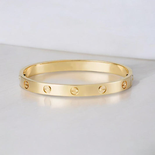 Albina - Gouden Gegraveerde Armband