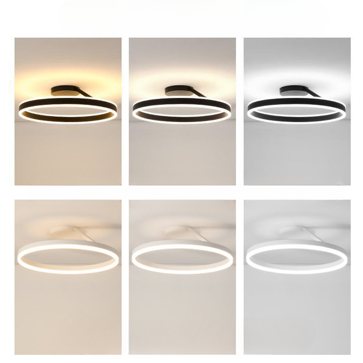 Ronde Scandinavische Plafondlamp Met Hangende LED-Ring