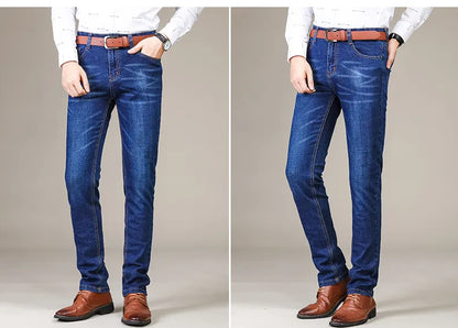 Stretch Jeans voor Heren Slim Fit Comfortabele Spijkerbroek