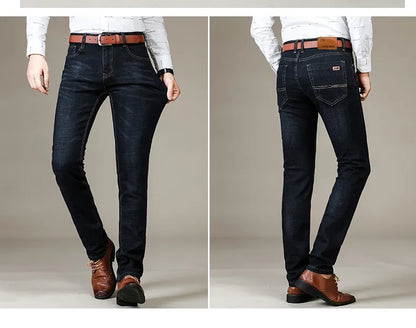 Stretch Jeans voor Heren Slim Fit Comfortabele Spijkerbroek