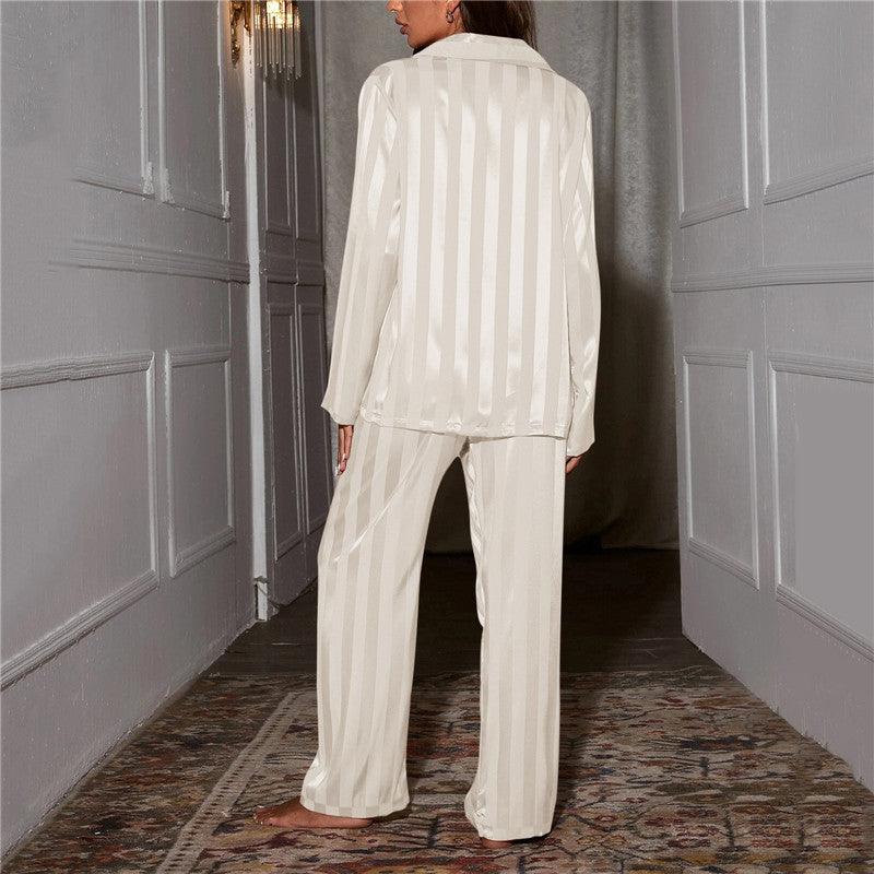 Christabel – Satijnen Pyjama Set met Strepen