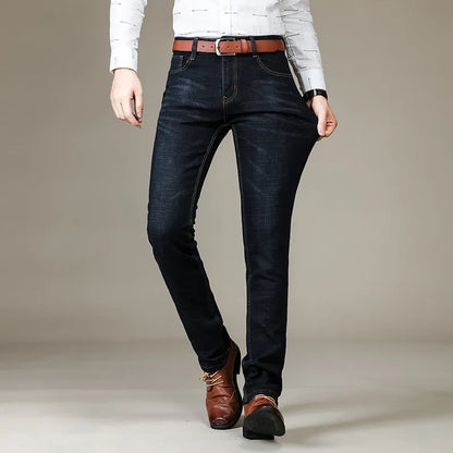 Stretch Jeans voor Heren Slim Fit Comfortabele Spijkerbroek