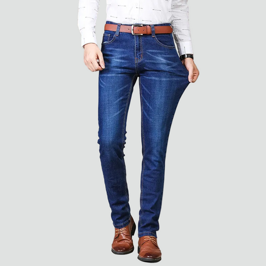 Waterafstotende Denim Heren Jeans Met Extra Stretch en Slim Fit Pasvorm