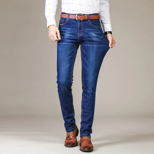 Stretch Jeans voor Heren Slim Fit Comfortabele Spijkerbroek