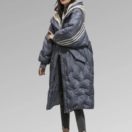 Warme Oversized Gewatteerde Winterjas Dames