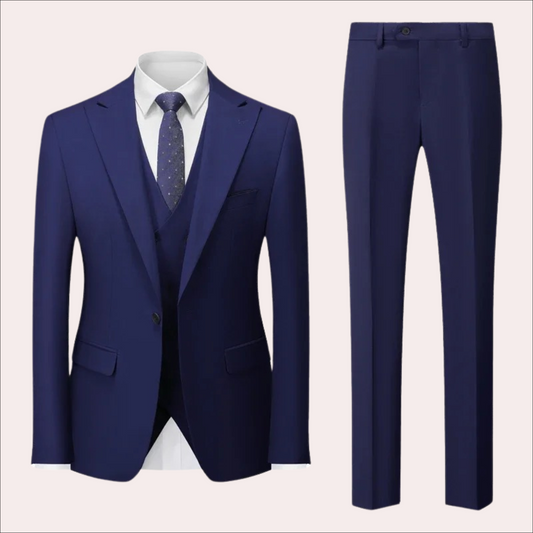 Blazer Set 3 delig Slim Fit met Gilet en Pantalon voor Heren