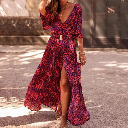 Miriam - Elegante wikkel maxi-jurk voor dames