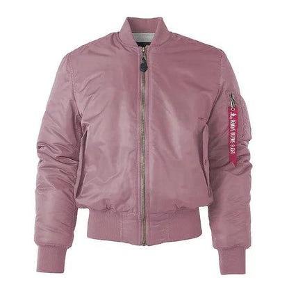 Romy – Trendy Bomberjack voor Dames van Nylon met Ritsdetails