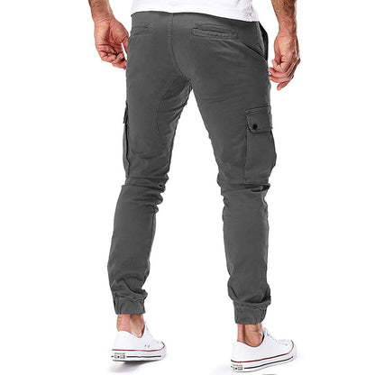 Cargo Broek Jogger Slim Fit met Zakken en Elastische Boorden voor Heren