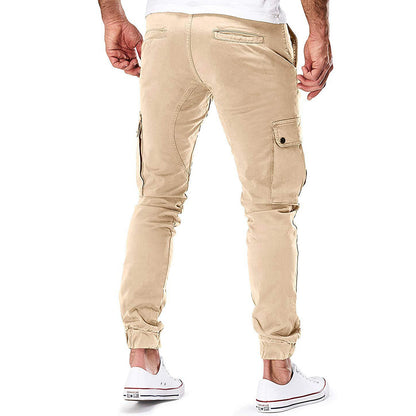 Cargo Broek Jogger Slim Fit met Zakken en Elastische Boorden voor Heren