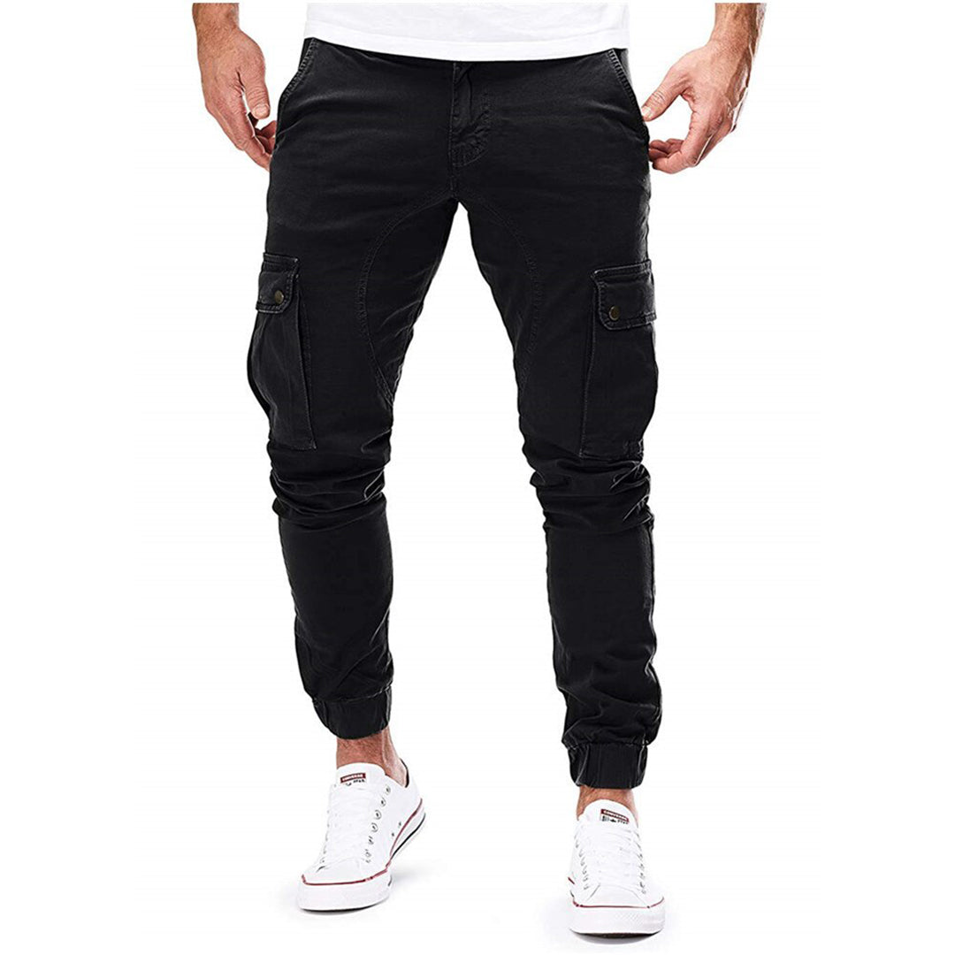 Cargo Broek Jogger Slim Fit met Zakken en Elastische Boorden voor Heren