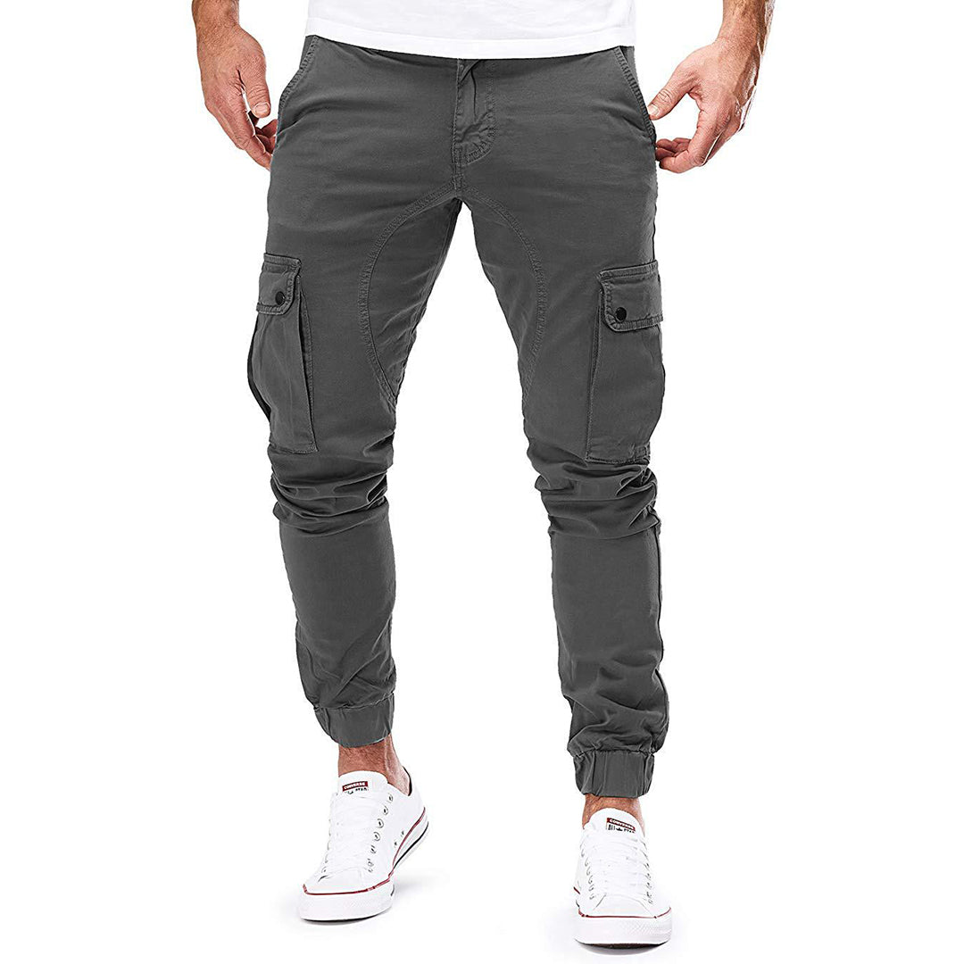 Cargo Broek Jogger Slim Fit met Zakken en Elastische Boorden voor Heren