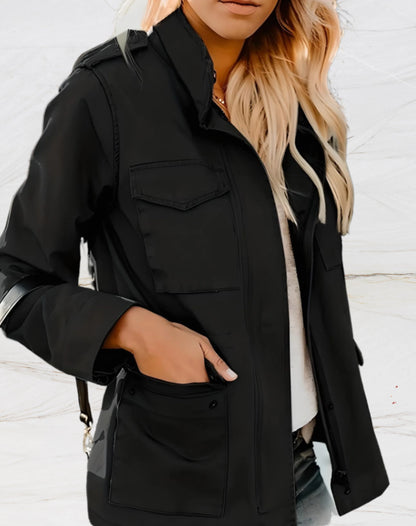 Vrouwen lente casual lange utility tussenjas