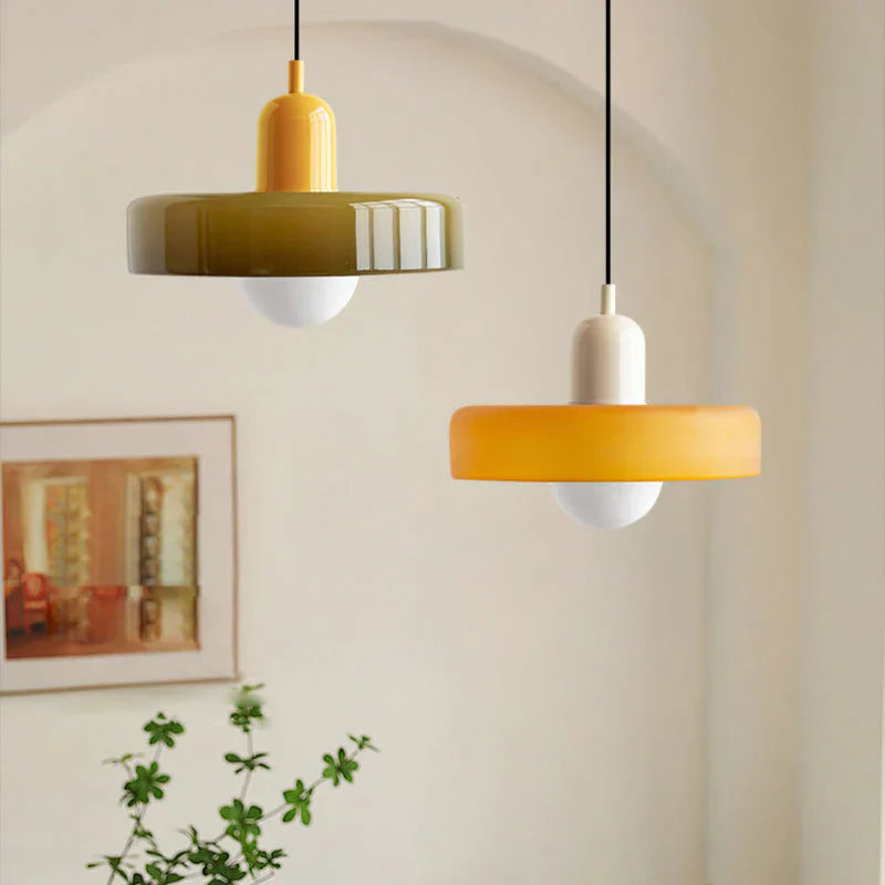 Scandinavische Hanglamp Met Glazen Afwerking