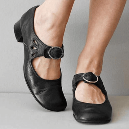 Justina - Vintage leren schoenen voor dames