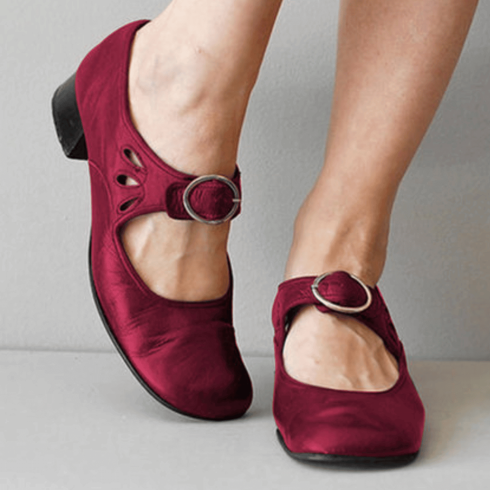 Justina - Vintage leren schoenen voor dames