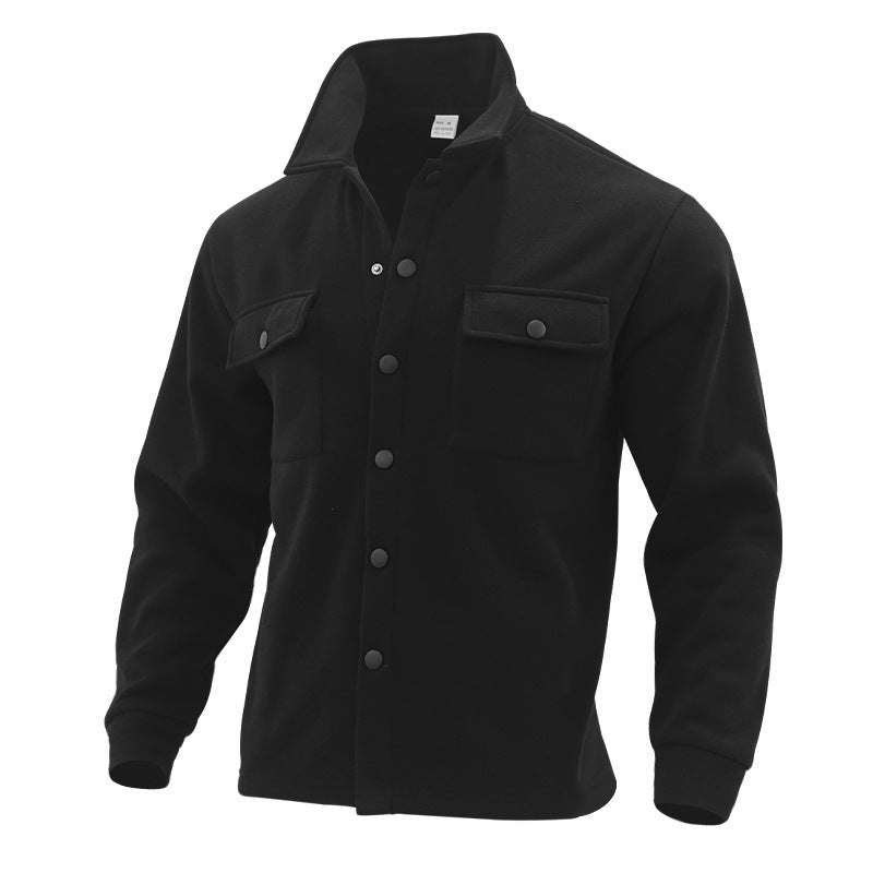 Heren Overshirt Jas met Lange Mouwen en Borstzakken