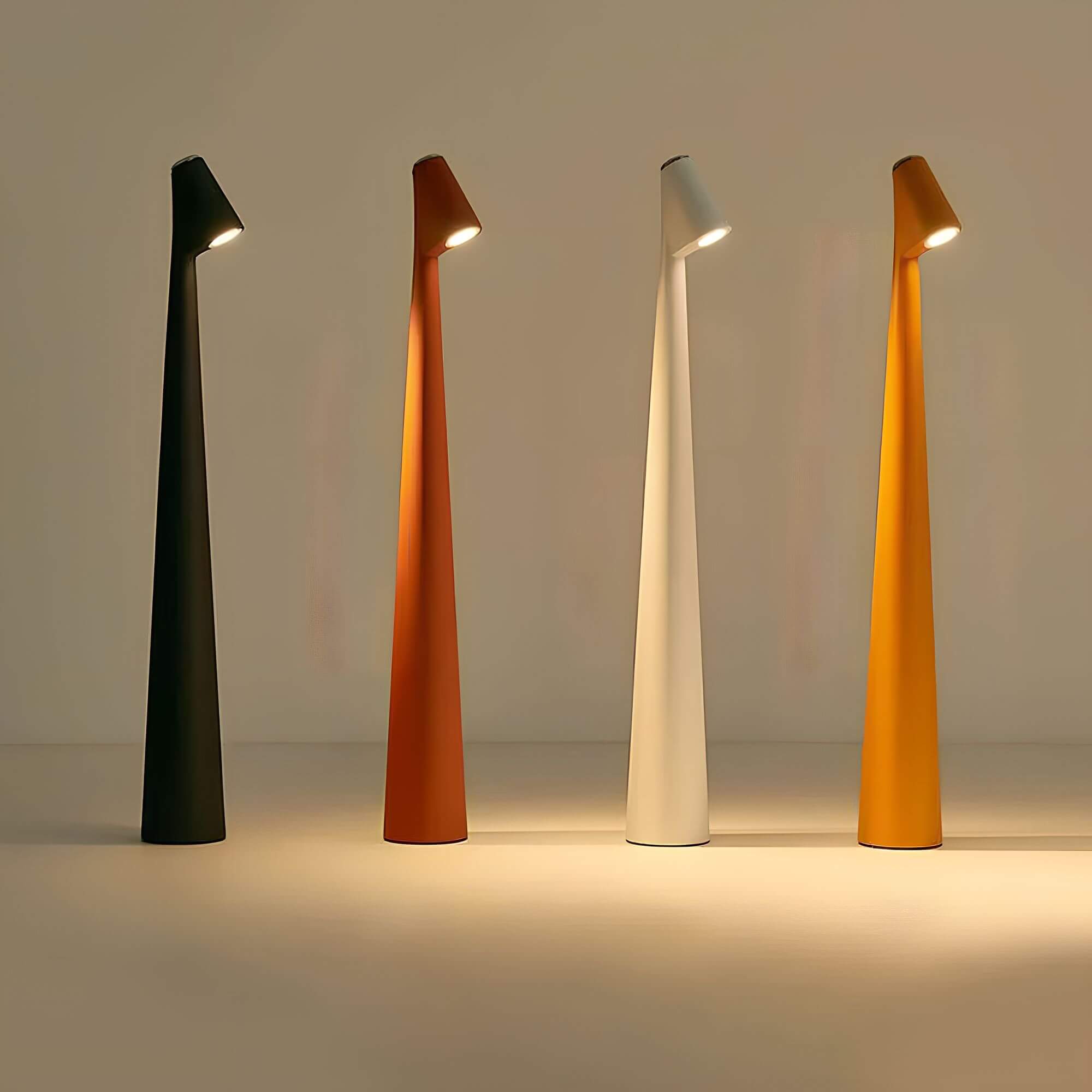 Moderne dimbare LED-leeslamp in slank minimalistisch ontwerp